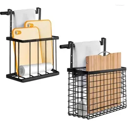 Storage Kitchen 2 -Pack Organizer drzwi z ręcznikiem nad uchwytem na deskę do krojenia