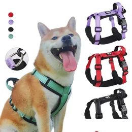 Dog Training Obedience Harness Leve Pet Harness com alça Antiescape Colete para cães pequenos e médios filhote de cachorro St Homefavor Dhgf4