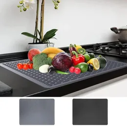 Tapetes de mesa fogão cobre protetor indução cooktop esteira 71x50cm multifuncional zero à prova de fogo silicone