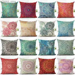 Pillow Case Bunte Decorative Case Geometrische Abdeckung Home Decoration Salon Kissenabdeckung Hogar Autositz Funda Cojin Y240407