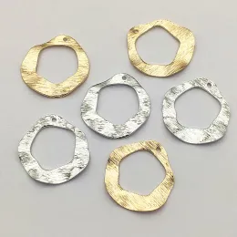 Stövlar ny ankomst 24x25mm 100 st mässing hänger ring charm för handgjorda örhängen smycken diy delar, smycken fyndkomponenter