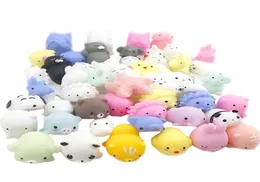 Random Squishies Toys Party gynnar djur pressa stress Panda Rabbit Frog Piggy Elephant Polar Bear Seal Cat Toys for Girls Boys3993536