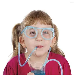 Cannucce Bicchieri di paglia Divertenti PVC morbido Flessibile Forniture per feste per bambini Accessori bar Giocattolo creativo