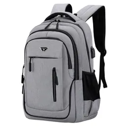 Large Capacity Backpack Men Laptop Backpacks 156 Oxford Black Solid High School Bags Teen College Boy Gril Student 240323