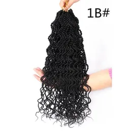 Synthetic Senegalese Hair crochet 18 inch 12 strands wavy curly Crochet braids Hair Wavy Senegalese 60gpc6826636