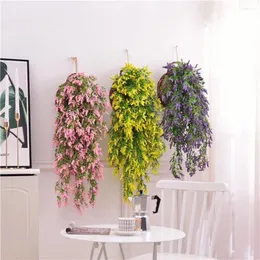 装飾的な花屋外装飾シミュレーションパーティーフェイクホーム装飾偽の結婚式の花ラベンダーバイン人工植物
