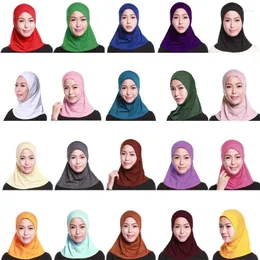 Scarves Mini Hijab Scarf Muslim Headscarf Islamic Neck Cover Under For Head Wear C Dropship