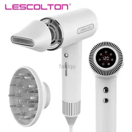Secadores de cabelo Lescolton Secador de cabelo profissional de alta velocidade 110000rpm Secador de cabelo com motor de secagem rápida e baixo ruído 110V / 220V Secador de sopro iônico negativo 240401