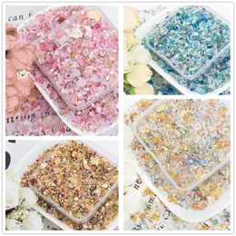 200gbag mini oregelbunden kristall 3D smycken Multi Color Gems Blandad produkt för DIY Nail Art DecorationPoxy Mold Glass Filler 240328