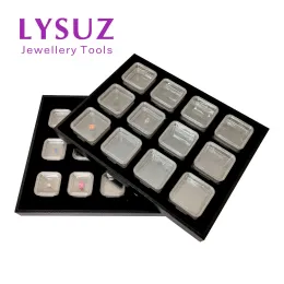 Equipments Jewelry Suspension Display Box Transparent Container Gemstone Loose diamond 3D Floating Storage Display Box Tray Acrylic Case