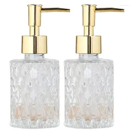 Promozione dispenser di sapone liquido!2 pompe in vetro multiuso Mesa facili da pulire, perfette per cucina e bagno (oro)