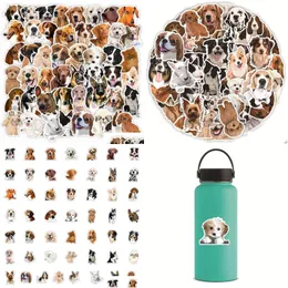 Adesivos de carro 50 pcs cão bonito animal desenhos animados brinquedos diy laptop scrapbook mala telefone papelaria iti decalque drop entrega automóveis mot dhqbm