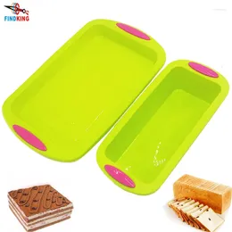 Bakningsverktyg Findeking Rectangular Silicone Mold Candy Toast Mold Easter Bread Tool Diy Kitchen Supplies Cake Bakeware