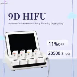 Profesyonel 9D HIFU Yüz Kaldırma Yüksek Yoğunluklu Odaklı Ultrason Yağ Azaltma İşaretleri Kırışıklık Çıkarma Diğer Güzellik Ekipmanları