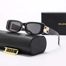 Designer-B-Sonnenbrille, schmaler Rahmen, quadratische Brille für Damen, B-Marke, goldenes Logo, B-Farbverlaufs-Herren-Sonnenbrille, Geburtstagsgeschenk