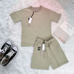Essentialshorts Men Shirt Baby Kids Clothing Sets Boys Girls Clothes Summer Luxury Tshirts And Shorts Tracksuit Children Youth Outfits Short Sleeve Shir 9529