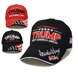 2024 Trump Hat Amerikanische Präsidentschaftswahl Cap Baseball Caps Einstellbare Geschwindigkeit Rebound Baumwolle Sport Hüte FY8669 0401