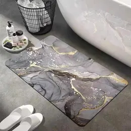 Badmattor Instant torr badrumsmatta Snabbtorkning Mattan Superabsorberande golvminne skum Non-Slip matta för badkar