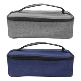 Sacos de armazenamento Lunch Box Bag 3.2L Capacidade Frio Térmico Isolado Crianças Soft Handle Design à prova de vazamento Zippers de alisamento para escritório