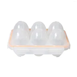キッチンストレージポータブルキャンプショックプルーフとリークプルーフ6個の卵キャリアコンテナケースホルダーエッグボックス