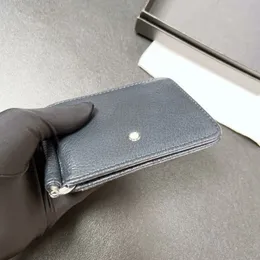 Portafoglio da uomo in stile tedesco Porta carte di credito Portamonete da un dollaro Borsa di design Borsa a busta Scatola originale in pelle Porta biglietti da visita