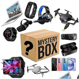 Вечеринка Загадочная коробка Коробки для электроники Случайный сюрприз на день рождения Удачный рекламный подарок, такой как дроны Умные часы Drop Delive Dhgwv