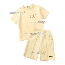 Designer Brand Luxury 3 Styles Baby Kids Clothing Sets Classic Mark Clothes Suits Childrens Summer Summer Summer Sleeve Letter Letters Shirt Shirt من قطعتين