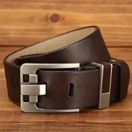 Belts BISON DENIM Genuine Leather Mens Belt Luxury Classic Pin Buckle Mens Belt High Quality Belt Retro Fashion Designer Q240401