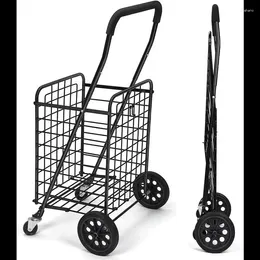 Halılar WFS Jumbo Alışveriş Sepeti Yardımcı Arabalar Ayarlanabilir Saplı Çift Döner Tekerlekler ile Haddeleme
