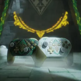 Przypadki Totem Zamiennik Królestwa Zastąpienie obudowy dla Nintendo Switch Pro, chwyty płyty czołowej z pełnym zestawem przycisków