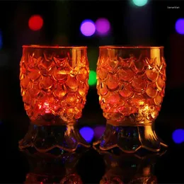 Canecas iluminam o copo LED automático piscando multi-caneca vinho cerveja copo uísque bebida clube festa cozinha natal plástico