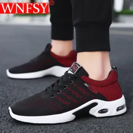 Ayakkabılar Wnfsy Spor Sakinleri Erkekler Nefes Alabilir Tenis Koşu Ayakkabıları Yastık Erkek Spor ayakkabılar Hafif Ağ Antislip Giyilebilir Zapatos Hombre