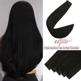 Extensions Ugeat Virgin Invisible Tape in Hair Extensions Human Hair Injection Skin Weft Natural Straight Injection 100% Human Hair