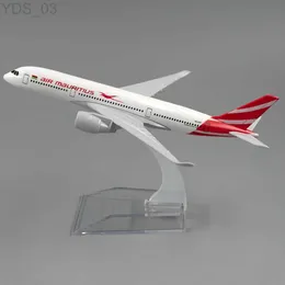 Flygplan Modle 1/400 Airbus A350 Air Mauritius Miniature Aircraft Model 16cm Alloy Airplane Toy Barn Kids Gift For Collection YQ240401