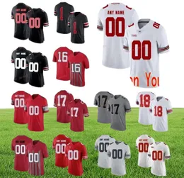 Zszyte Custom 80 CJ Saunders 88 Jeremy Ruckert 9 Johnny Utah 97 Joey Nick Bosa Ohio State Buckeyes College Men Men Jersey 3763010