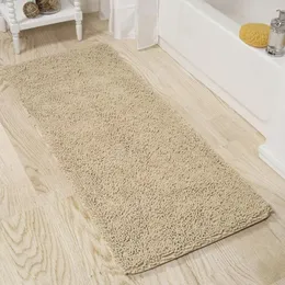 Halılar Kapı Mat Banyo Haluru Hafıza Köpük SHAG Banyo 2 Feet x 5-Feet-Fildişi Halı Zemin Paspasları Ev Tekstil