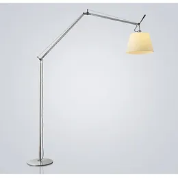 Golvlampor nordisk stående lampa design svängarm minimalistisk hörn metall studio vardagsrum