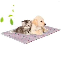 Vestuário para cães Cobertor para animais de estimação macio e fofo com estampa de lã cobertores para dormir almofada para cães e gatos acessórios quentes para perros