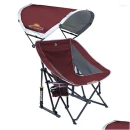 Mobília de acampamento Outdoor Cam Chair Brown Drop Delivery Esportes Ao Ar Livre Acampamento Caminhadas e Otdfp