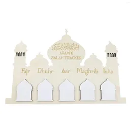 Party Decoration Ramadan Advent Calendar Hanging Ornament Wood Countdown Calenders for Festival Eid Decor