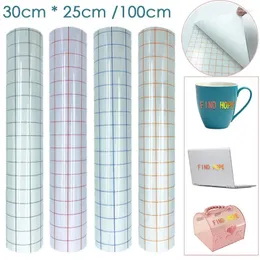 Window Stickers Self-adhesive Transparent PVC Positioning Transfer Film Lattice Process Decals Car Wall Craft Printing Paper Tape