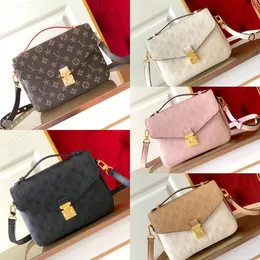 Bolsas de grife Mulheres Pochette Metiss Bolsas de Ombro de Couro em Relevo M44875 Moda Impressa Pequena Bolsa Quadrada Bolsa Mensageiro de Couro Clássico