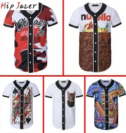 summer Hawaiian Tropical beach playing card 3D Print Men graffitiart jerseys hiphop baseball shirt tops Y2008249818820