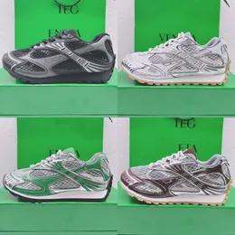 Tasarımcı Sneakers Yörünge Sneaker Runner Sıradan Ayakkabı Yansıtıcı Örgü Spor Ayakkabıları Kauçuk Solda Hafif Anti Slip Yeşil Spor ayakkabılar