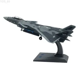 Модель самолета Aolly Diecast, масштаб 1/100, литая модель J-20 с подставкой для дисплея YQ240401