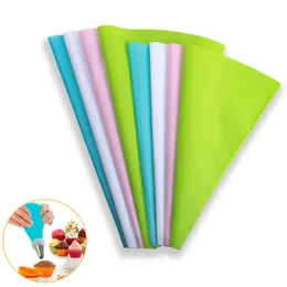 Silicone Icing Piping Cream Pastry Bag Reusable DIY Confectionery Bag Kitchen Accessories Cake Decorating Baking Tools