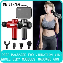 Massage Gun Full Body Massager Meisikang For Deep Pressure Relief 270 Hastigheter Vibratorer Neck Fot Hand Muskelterapi Beauty Health YQ240401