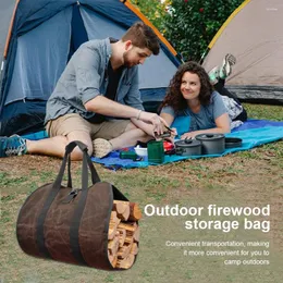 Storage Bags Transport Bag Convenient Reliable Foldable Firewood Carrying Rack Outdoor Wood Canvas Portable Sturdy