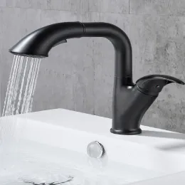 Bathroom Sink Faucets Basin Faucet Pl Out Black Brass Single Handle Hole Tap Grifo Lavabo Wash And Cold Kitchen Taps Drop Delivery Hom Dhpar