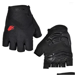 Fahrradhandschuhe Firelion für Männer Frauen Gel Sport Mountainbike Fahrrad atmungsaktiv Off Road Halbfinger MTB Drop Lieferung Sport Outdoor Otnsf